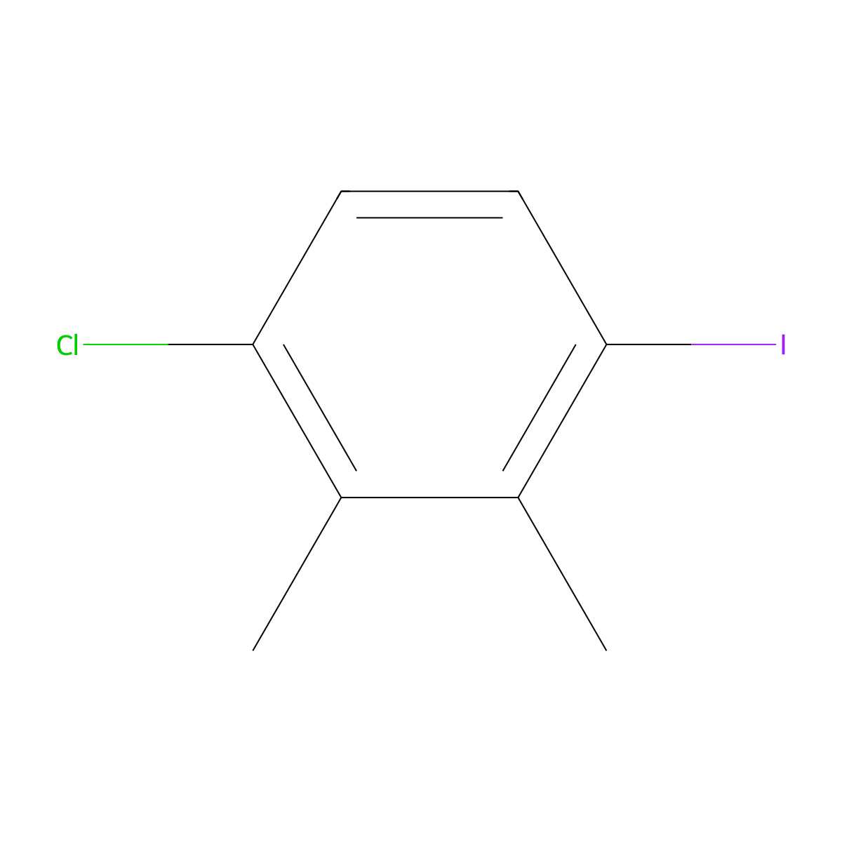 1-Chloro-4-iodo-2,3-dimethylbenzene molecular structure, CAS 2385537-79-9