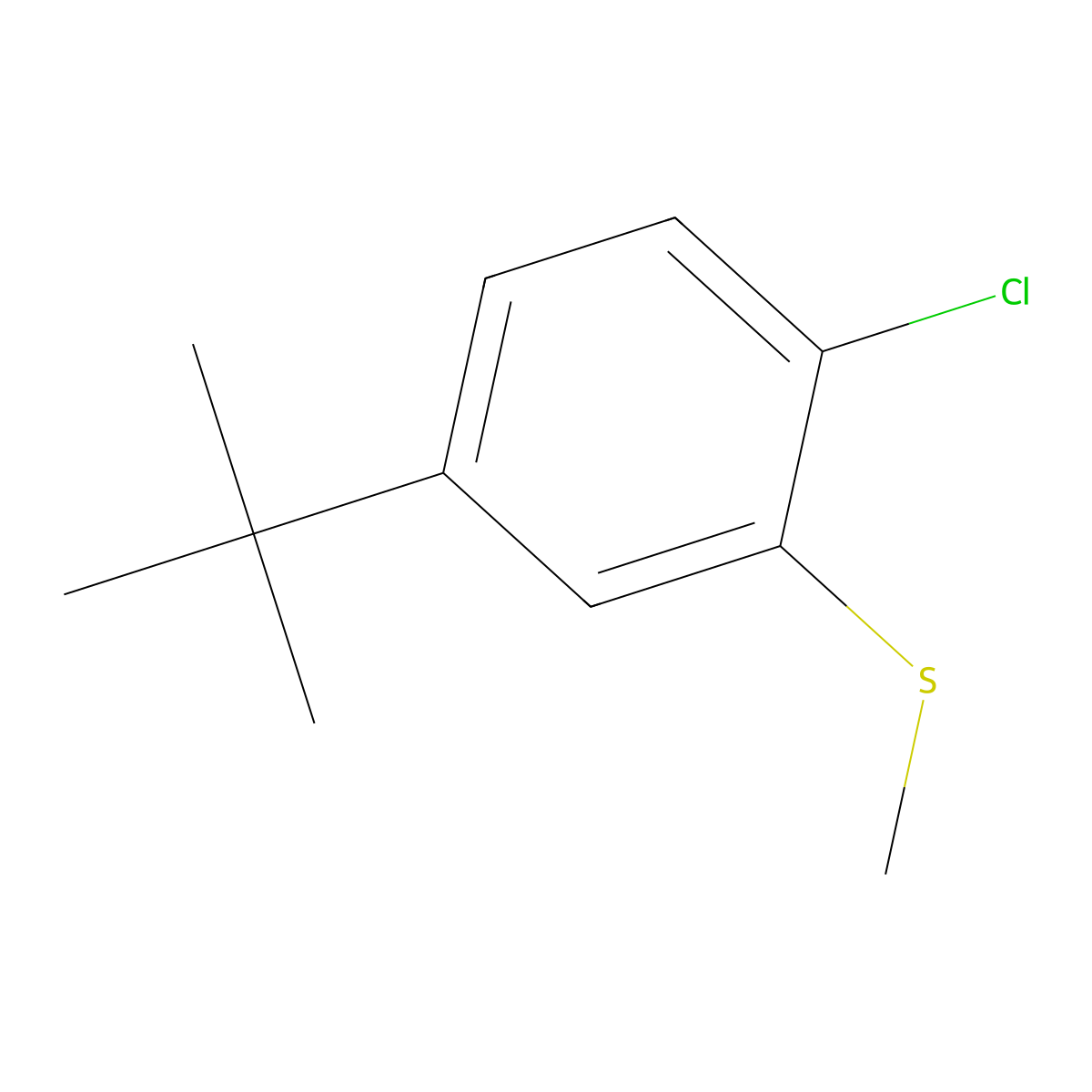 (5-(Tert-butyl)-2-chlorophenyl)(methyl)sulfane molecular structure, CAS 2385552-87-2