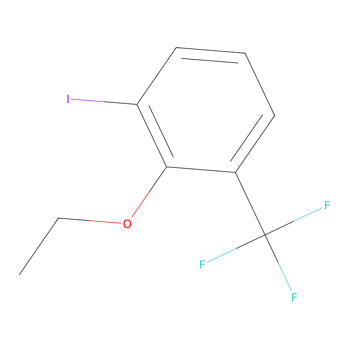 2-Ethoxy-1-iodo-3-(trifluoromethyl)benzene molecular structure, CAS 2385620-87-9