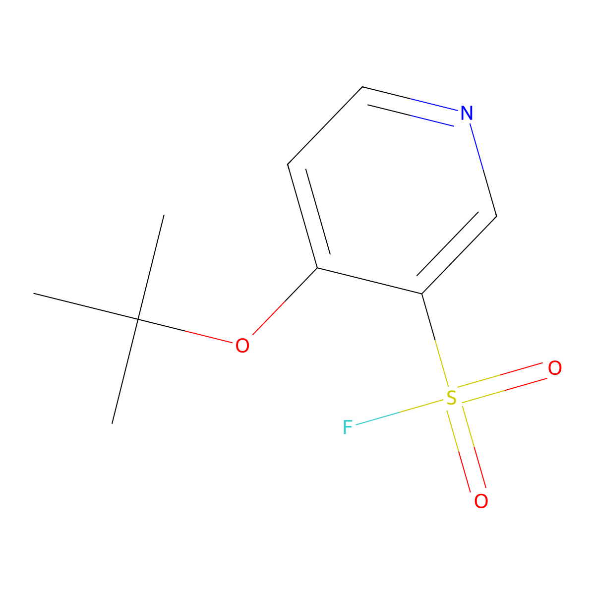 4-(Tert-butoxy)pyridine-3-sulfonyl fluoride molecular structure, CAS 2385628-82-8