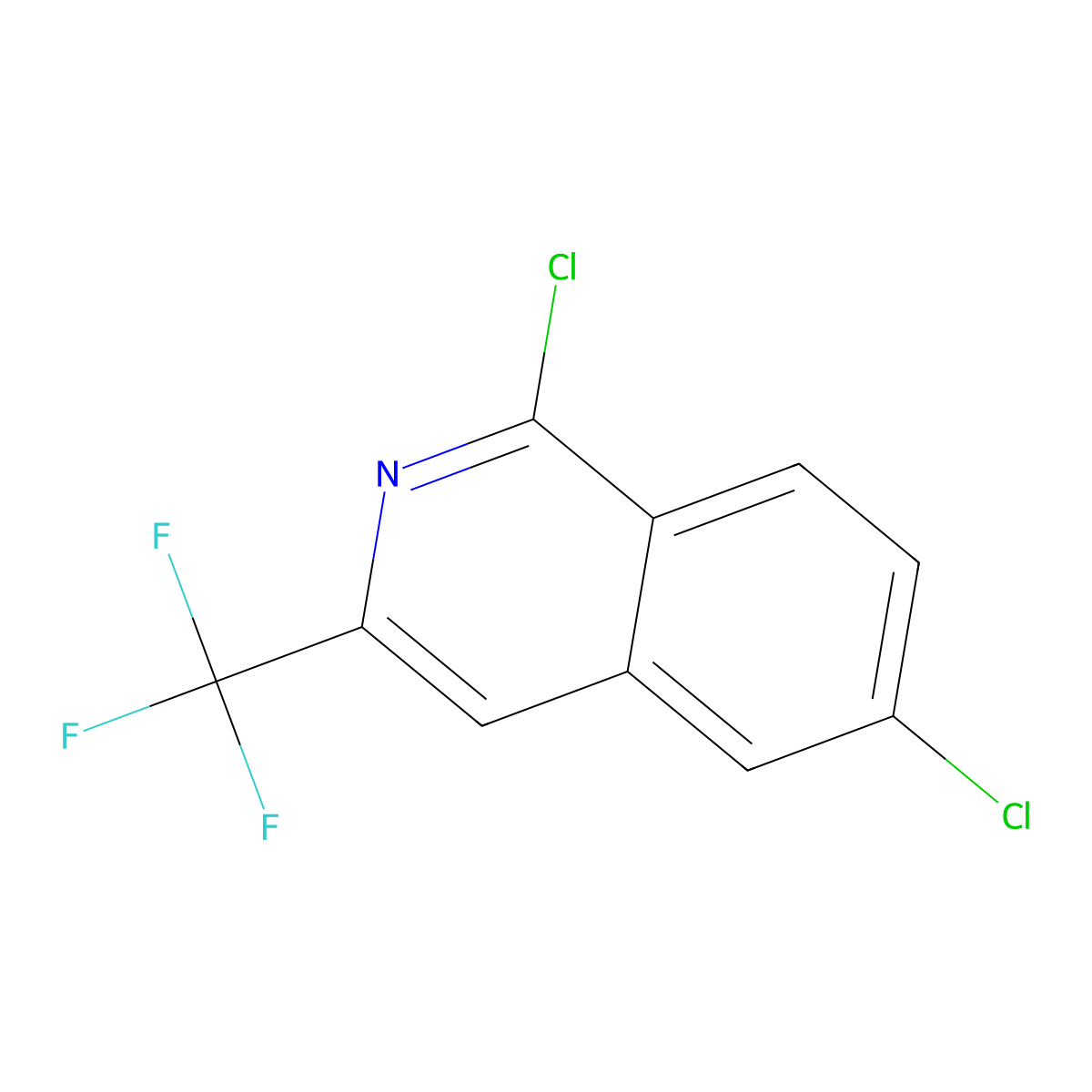 1,6-Dichloro-3-(trifluoromethyl)isoquinoline molecular structure, CAS 2385657-95-2