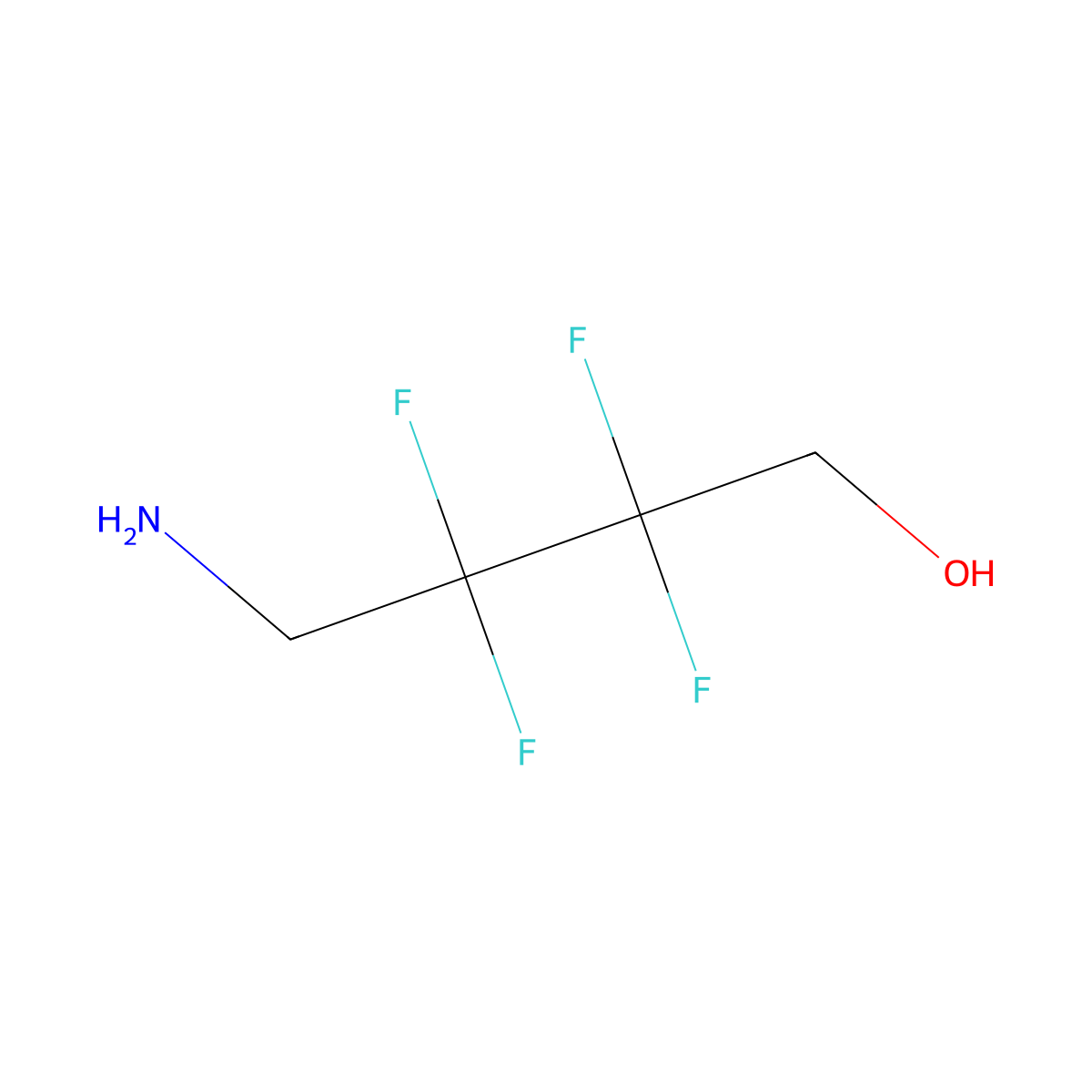 4-Amino-2,2,3,3-tetrafluorobutan-1-ol molecular structure, CAS 2385663-01-2