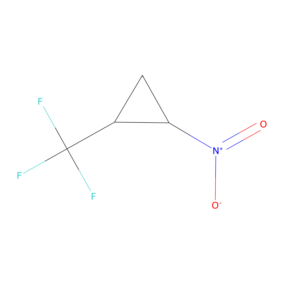 1-Nitro-2-(trifluoromethyl)cyclopropane molecular structure, CAS 2385663-11-4