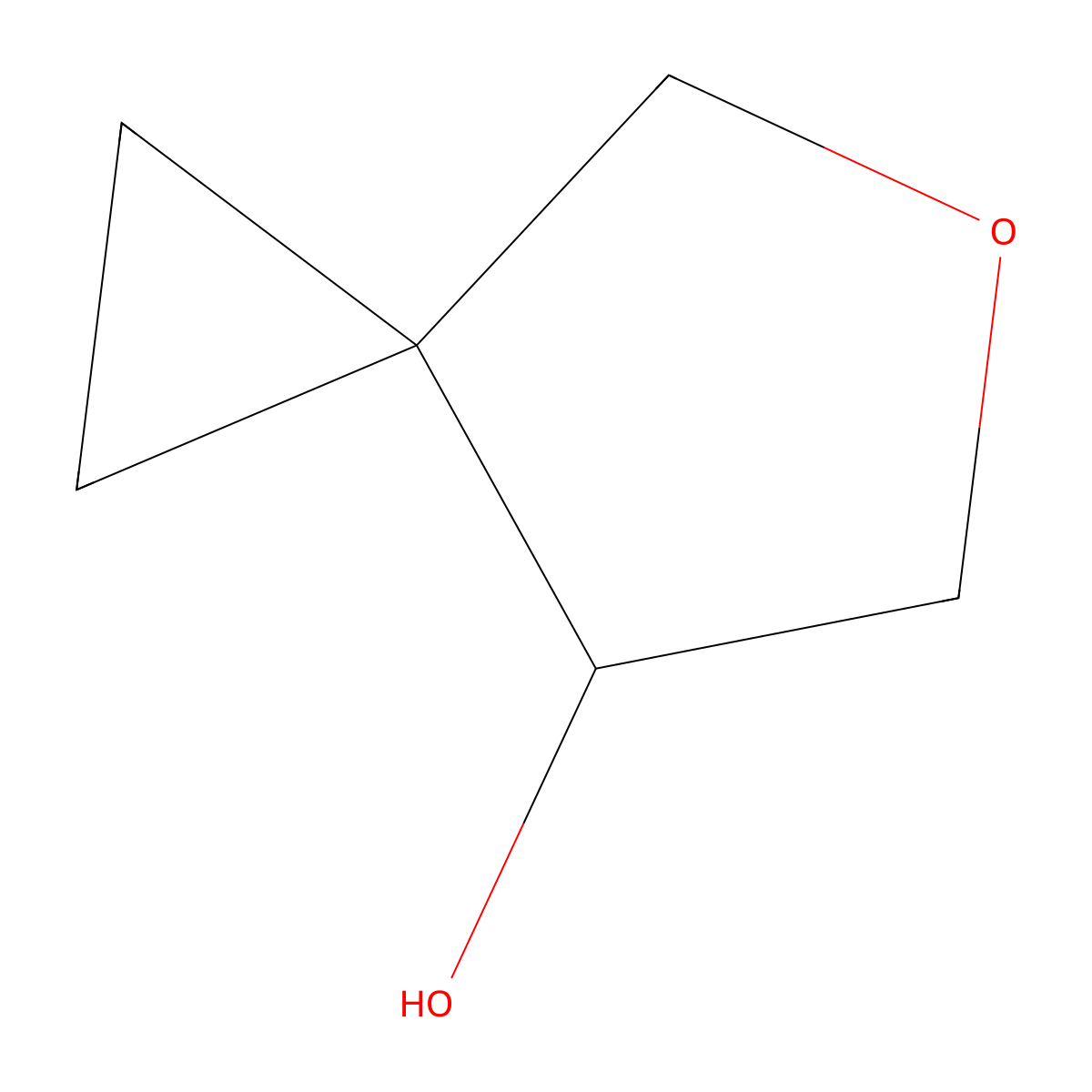 5-Oxaspiro[2.4]heptan-7-OL molecular structure, CAS 2385671-39-4