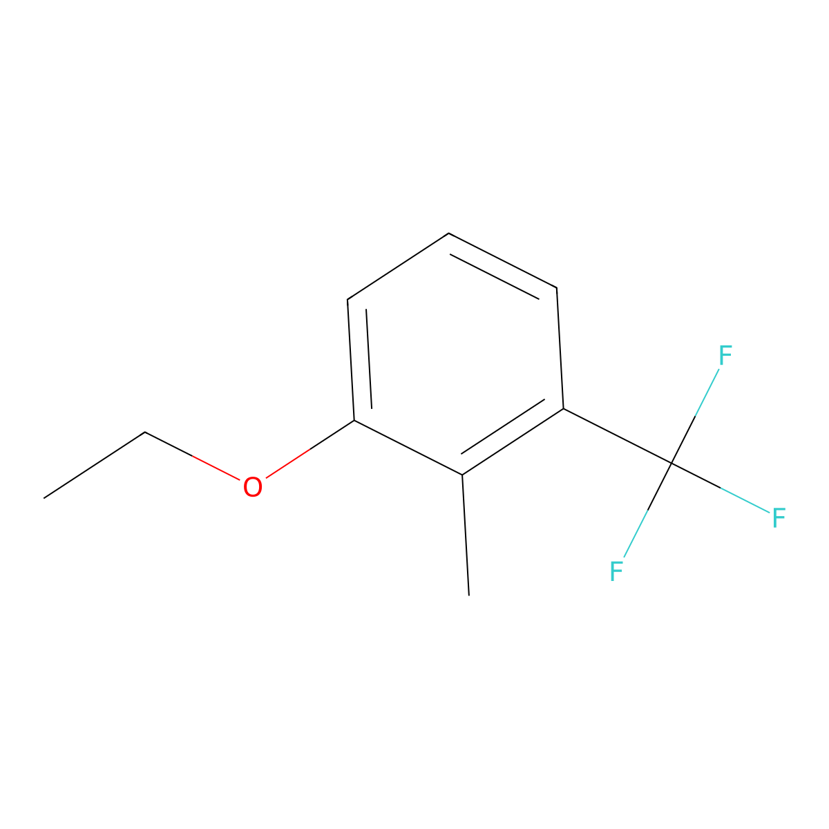 1-Ethoxy-2-methyl-3-(trifluoromethyl)benzene molecular structure, CAS 2385687-72-7