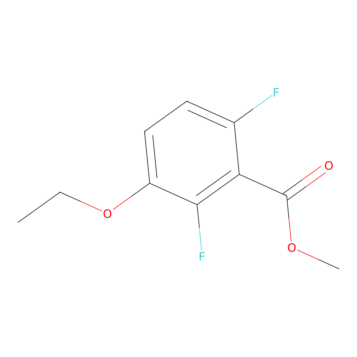 Methyl 3-ethoxy-2,6-difluorobenzoate molecular structure, CAS 2385714-66-7