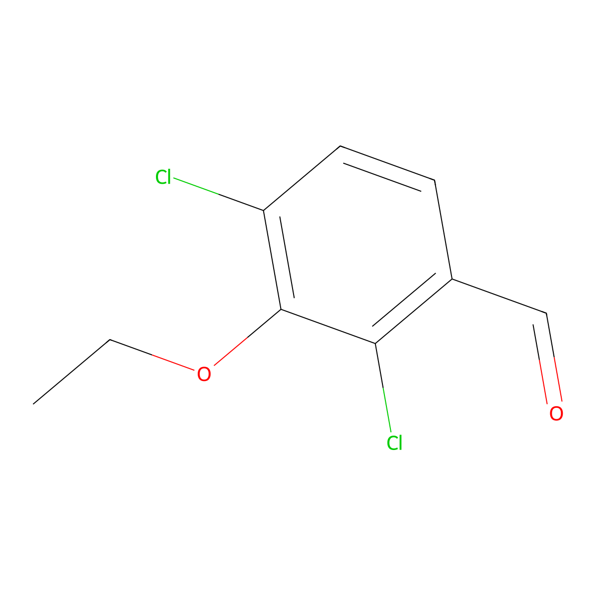 2,4-Dichloro-3-ethoxybenZaldehyde molecular structure, CAS 2385723-99-7