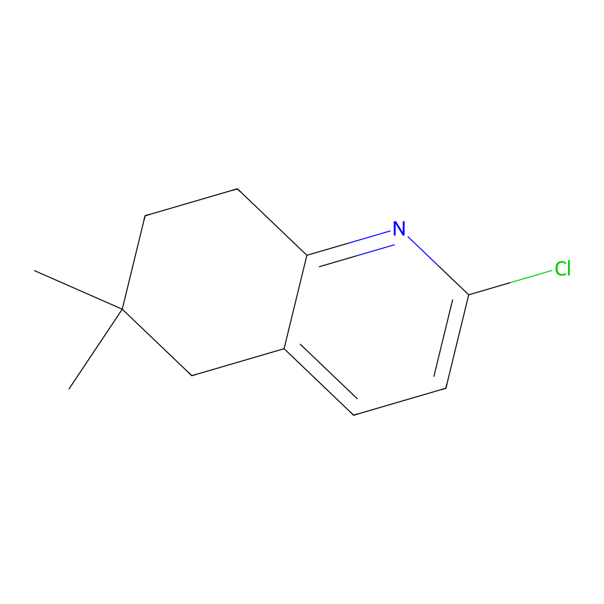 2-Chloro-6,6-dimethyl-5,6,7,8-tetrahydroquinoline molecular structure, CAS 2385753-53-5