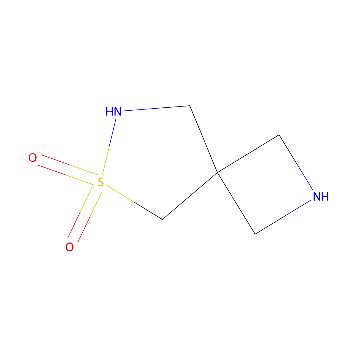 6lambda6-Thia-2,7-diazaspiro[3.4]octane-6,6-dione molecular structure, CAS 2385770-59-0