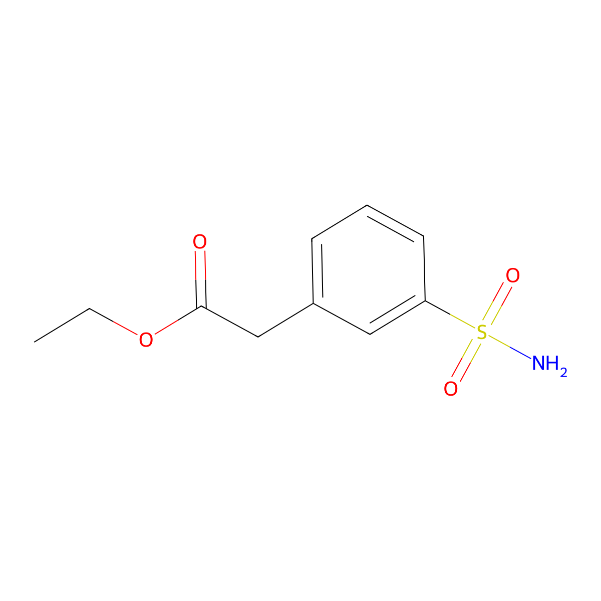 Ethyl 2-(3-sulfamoylphenyl)acetate molecular structure, CAS 2385813-46-5