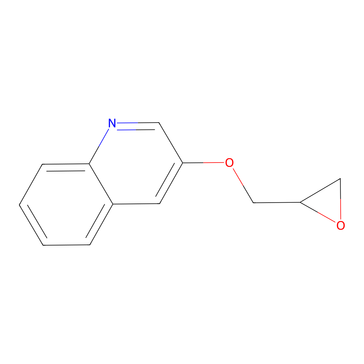 3-[(Oxiran-2-yl)methoxy]quinoline molecular structure, CAS 2385823-73-2