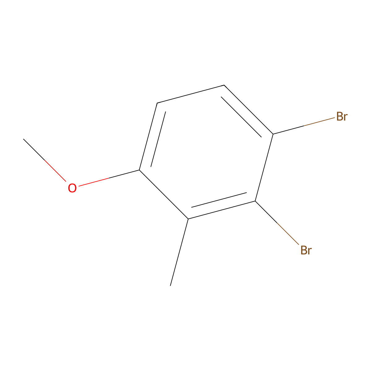 1,2-Dibromo-4-methoxy-3-methylbenzene molecular structure, CAS 2385829-34-3