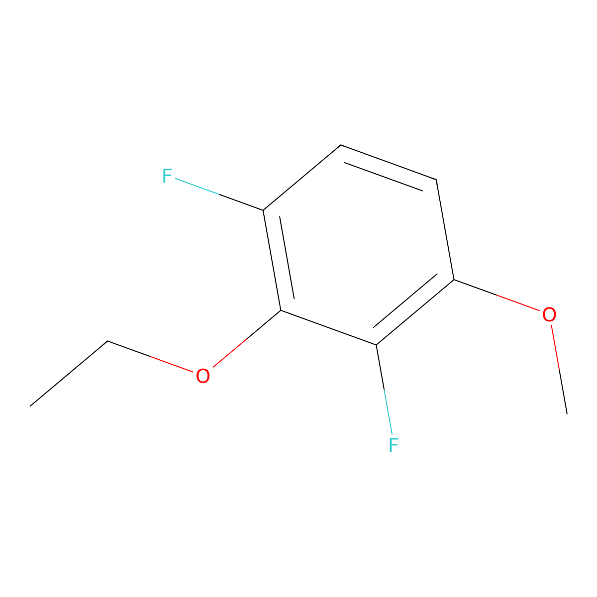 2-Ethoxy-1,3-difluoro-4-methoxybenzene molecular structure, CAS 2385863-82-9