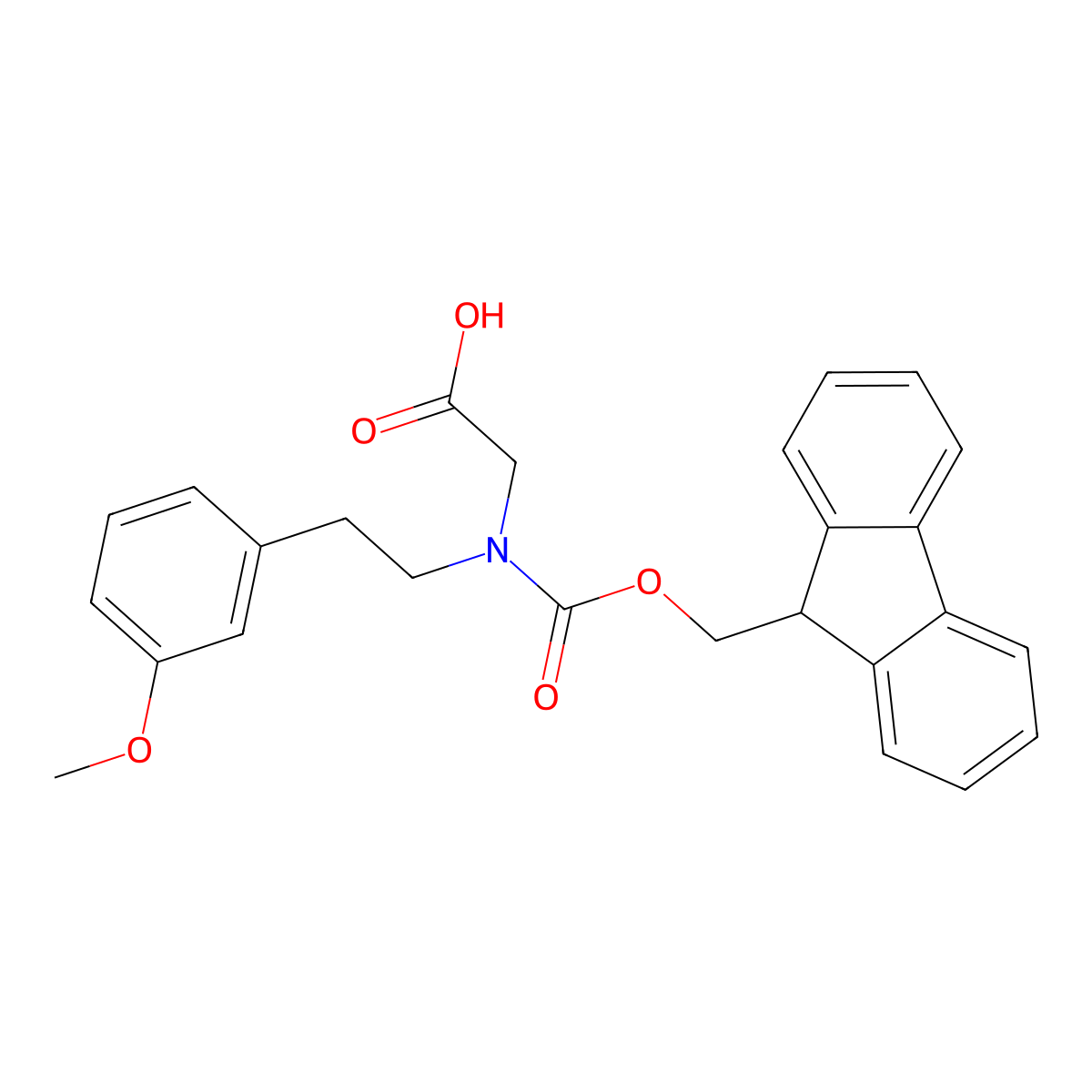 N-Fmoc-N-(3-methoxyphenethyl)glycine molecular structure, CAS 2385886-55-3