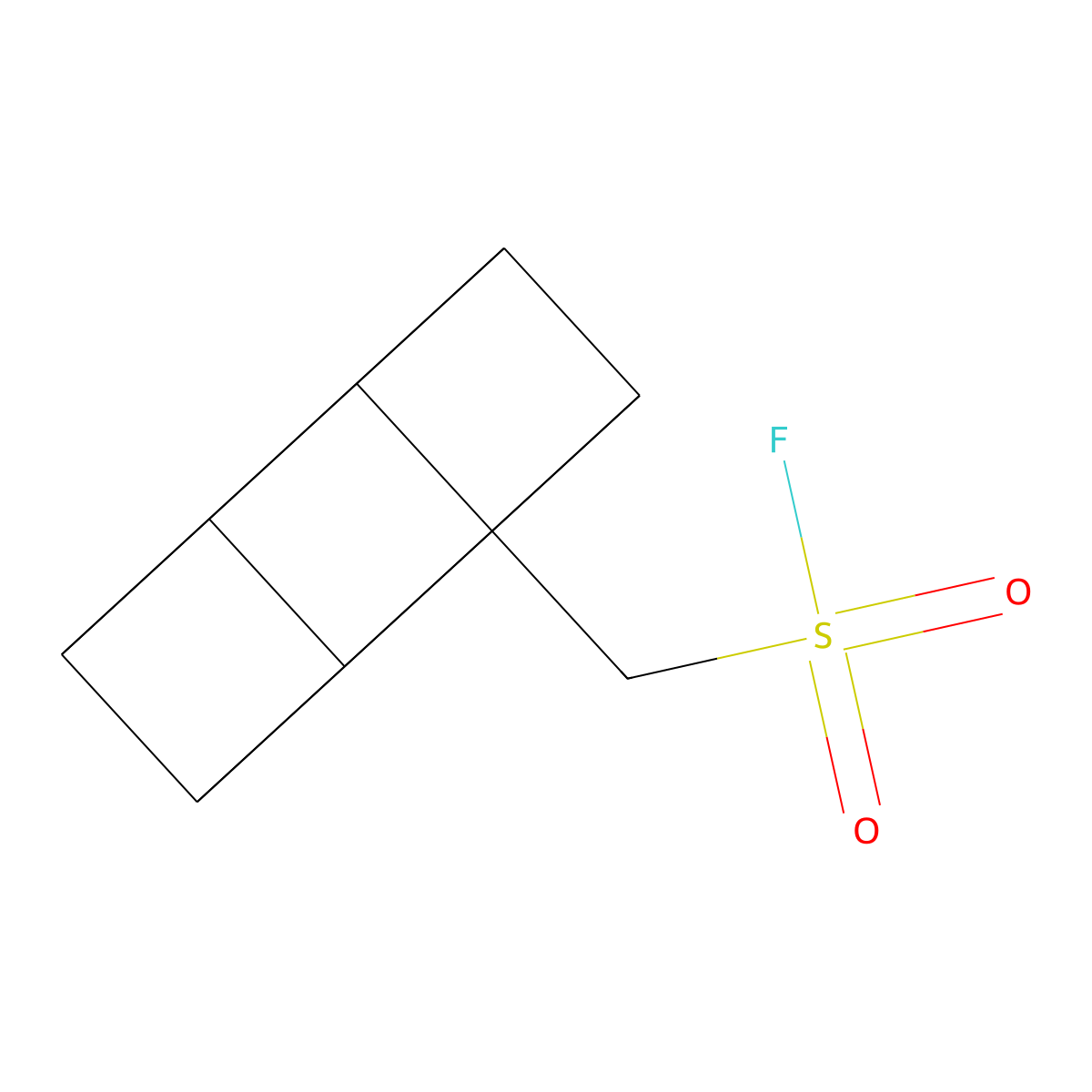 (Cuban-1-yl)methanesulfonyl fluoride molecular structure, CAS 2385886-75-7