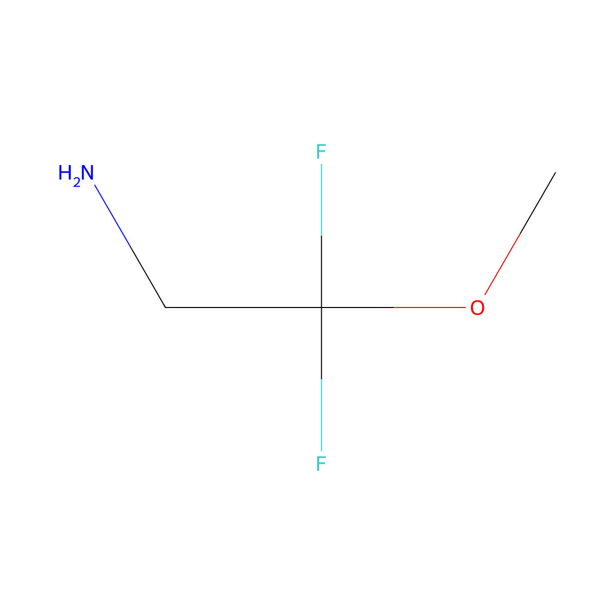 2,2-Difluoro-2-methoxyethan-1-amine molecular structure, CAS 2385897-88-9