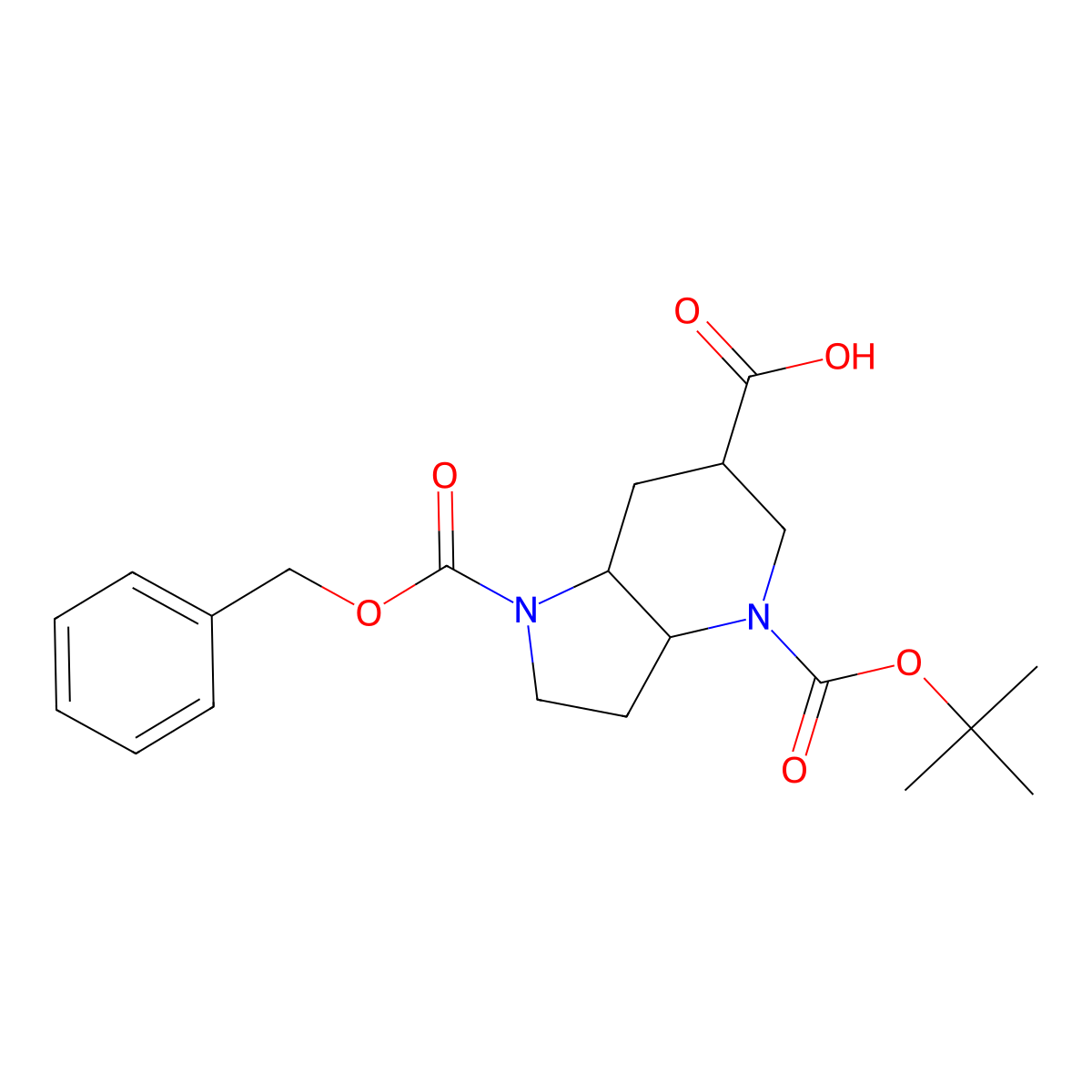 1-[(Benzyloxy)carbonyl]-4-[(tert-butoxy)carbonyl]-octahydro-1H-pyrrolo[3,2-B]pyridine-6-carboxylic acid molecular structure, CAS 2385902-21-4