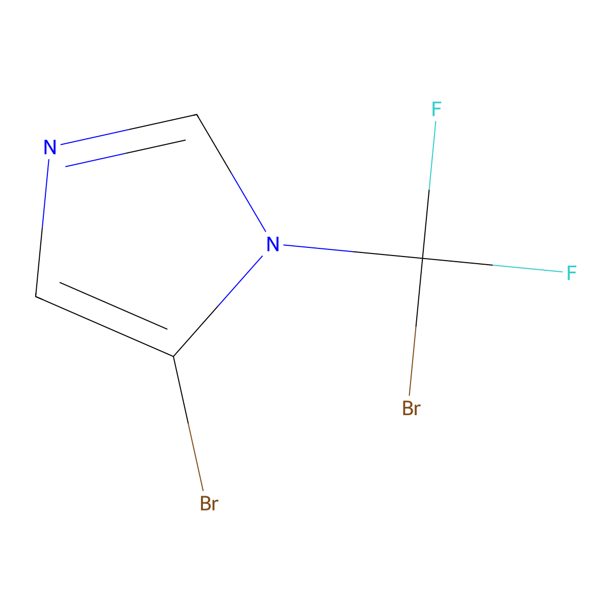 5-bromo-1-(bromodifluoromethyl)-1H-imidazole molecular structure, CAS 2385914-62-3