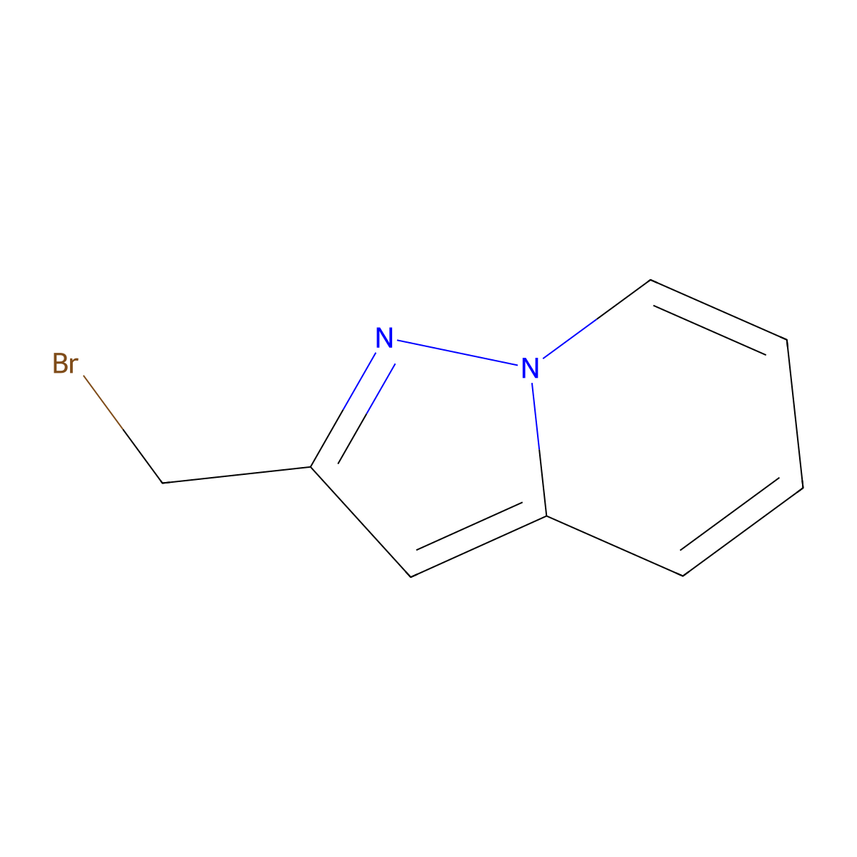 2-(Bromomethyl)pyrazolo[1,5-a]pyridine molecular structure, CAS 2385925-24-4