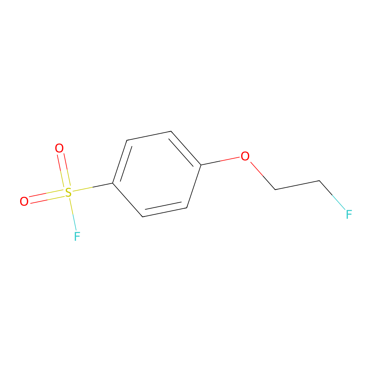 4-(2-Fluoroethoxy)benzene-1-sulfonyl fluoride molecular structure, CAS 2385931-14-4
