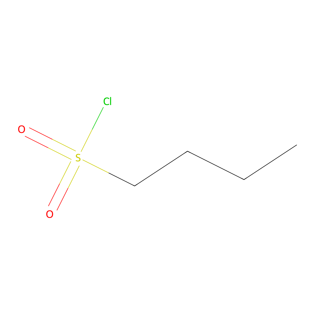 1-Butanesulfonyl chloride molecular structure, CAS 2386-60-9