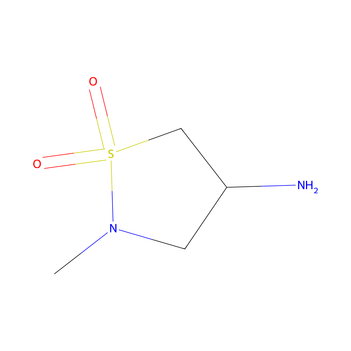 4-Amino-2-methyl-1lambda6,2-thiazolidine-1,1-dione molecular structure, CAS 2386017-80-5