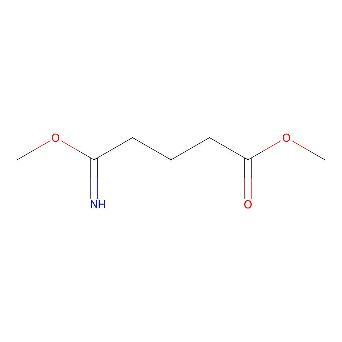 Methyl 5-imino-5-methoxypentanoate molecular structure, CAS 2386021-37-8