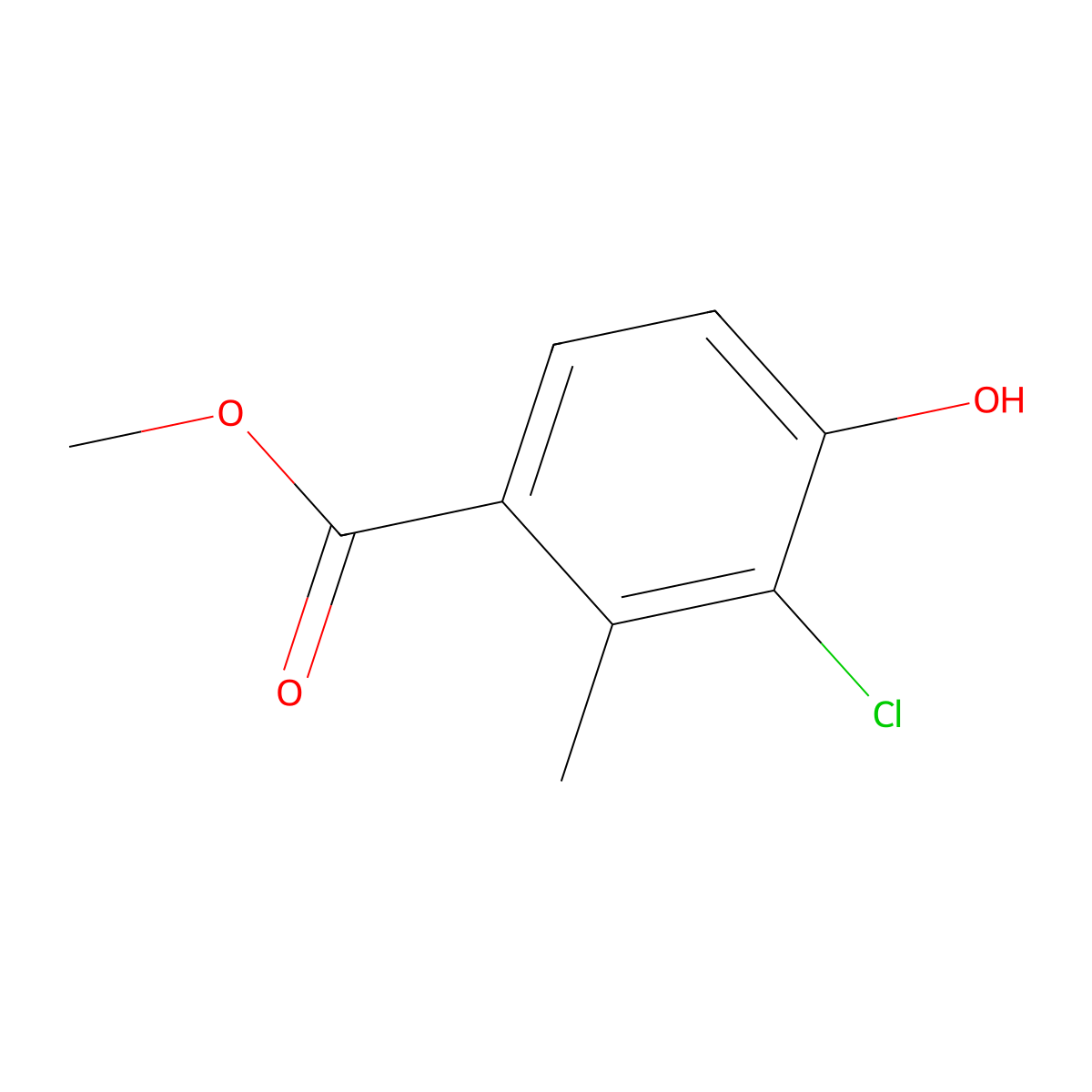 Methyl 3-chloro-4-hydroxy-2-methylbenzoate molecular structure, CAS 2386054-25-5