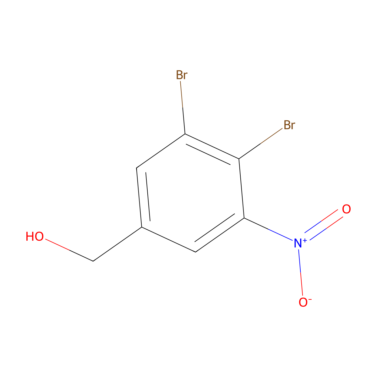 (3,4-Dibromo-5-nitrophenyl)methanol molecular structure, CAS 2386098-53-7