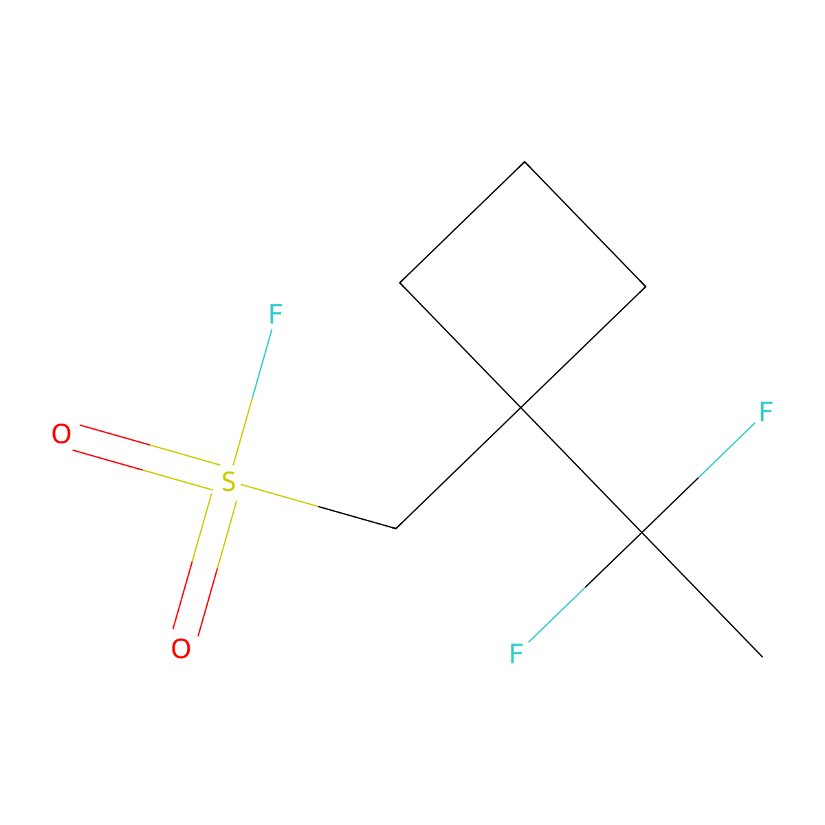 [1-(1,1-Difluoroethyl)cyclobutyl]methanesulfonyl fluoride molecular structure, CAS 2386138-40-3