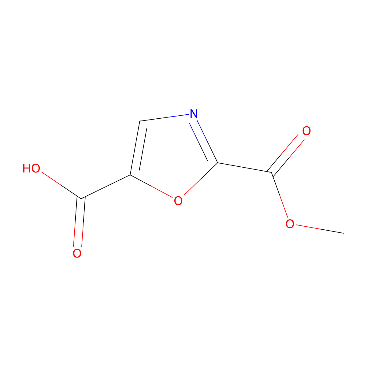 2-(Methoxycarbonyl)oxazole-5-carboxylic acid molecular structure, CAS 2386140-81-2