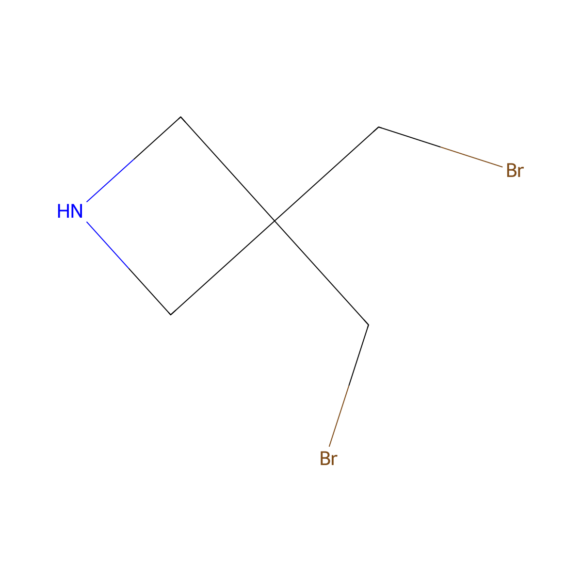 3,3-Bis(bromomethyl)azetidine molecular structure, CAS 2386155-03-7