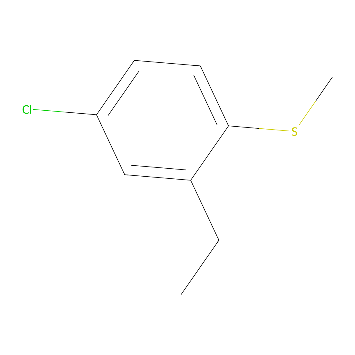 (4-Chloro-2-ethylphenyl)(methyl)sulfane molecular structure, CAS 2386171-26-0