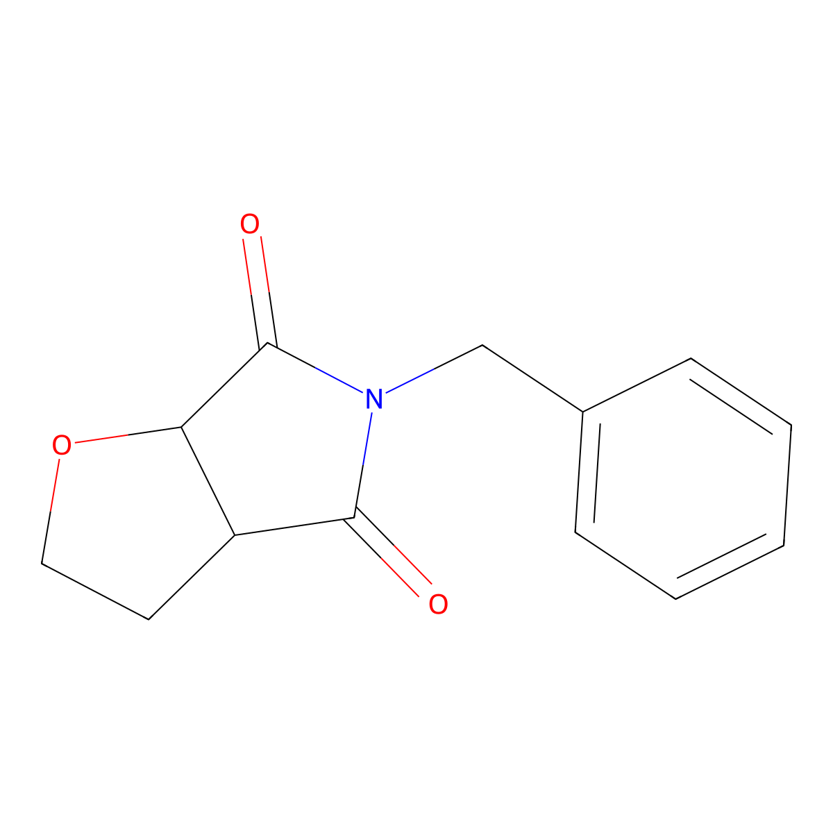 5-Benzyl-hexahydro-2H-furo[2,3-C]pyrrole-4,6-dione molecular structure, CAS 2386183-44-2