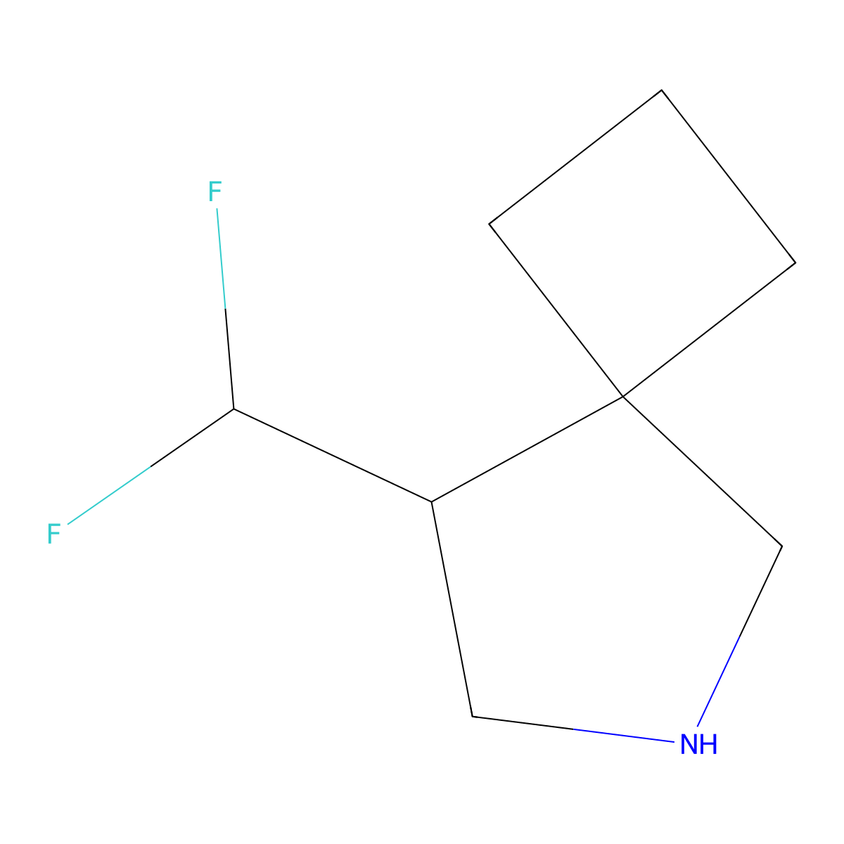 8-(Difluoromethyl)-6-azaspiro[3.4]octane molecular structure, CAS 2386184-03-6