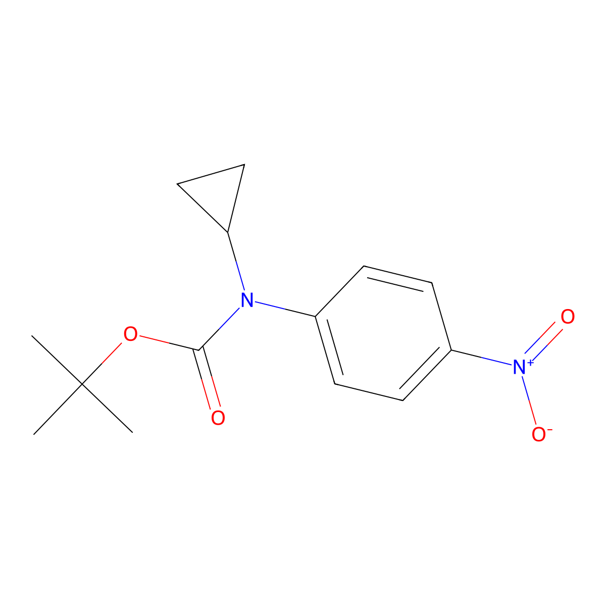 tert-butyl N-cyclopropyl-N-(4-nitrophenyl)carbamate molecular structure, CAS 2386184-12-7