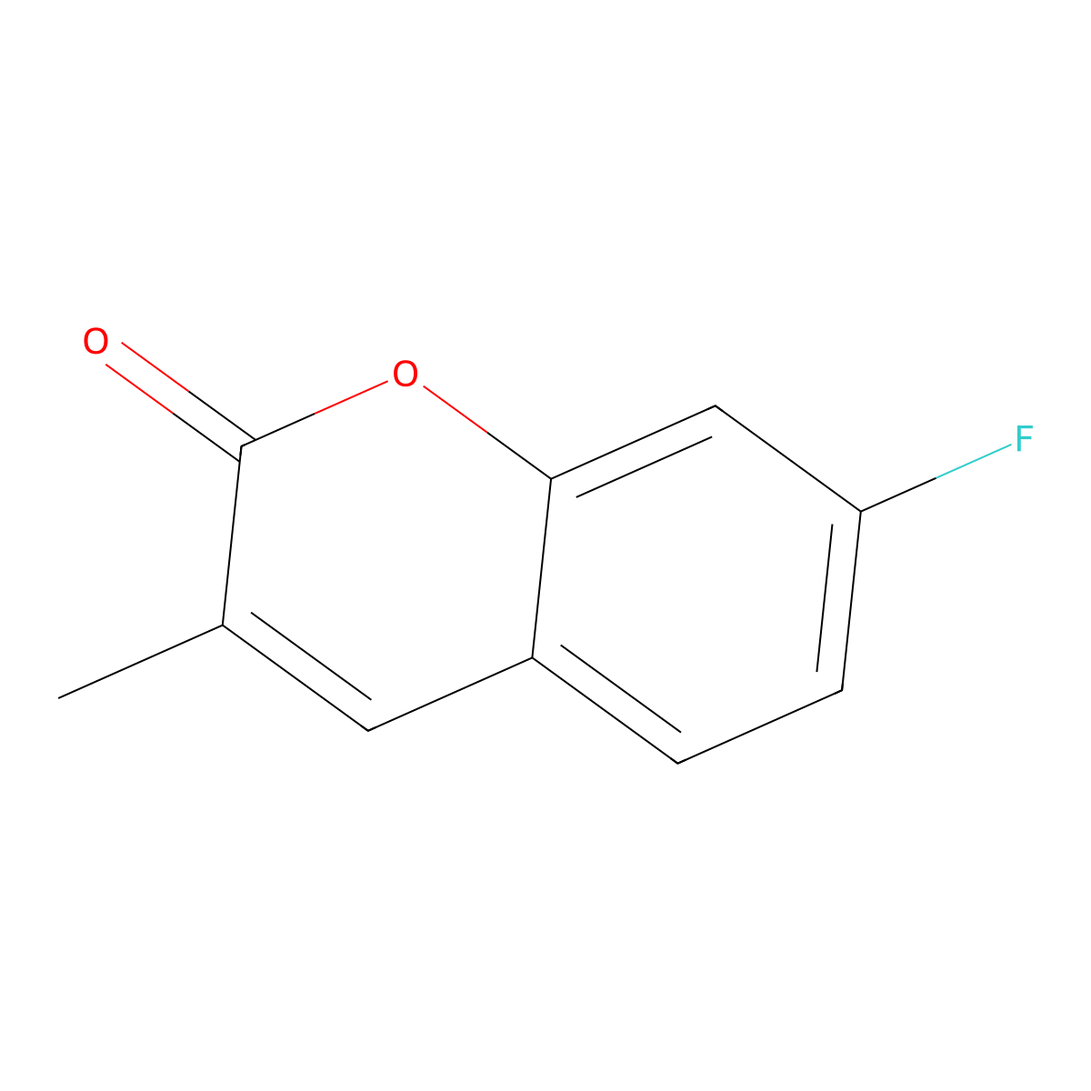 7-Fluoro-3-methyl-2H-chromen-2-one molecular structure, CAS 2386216-66-4