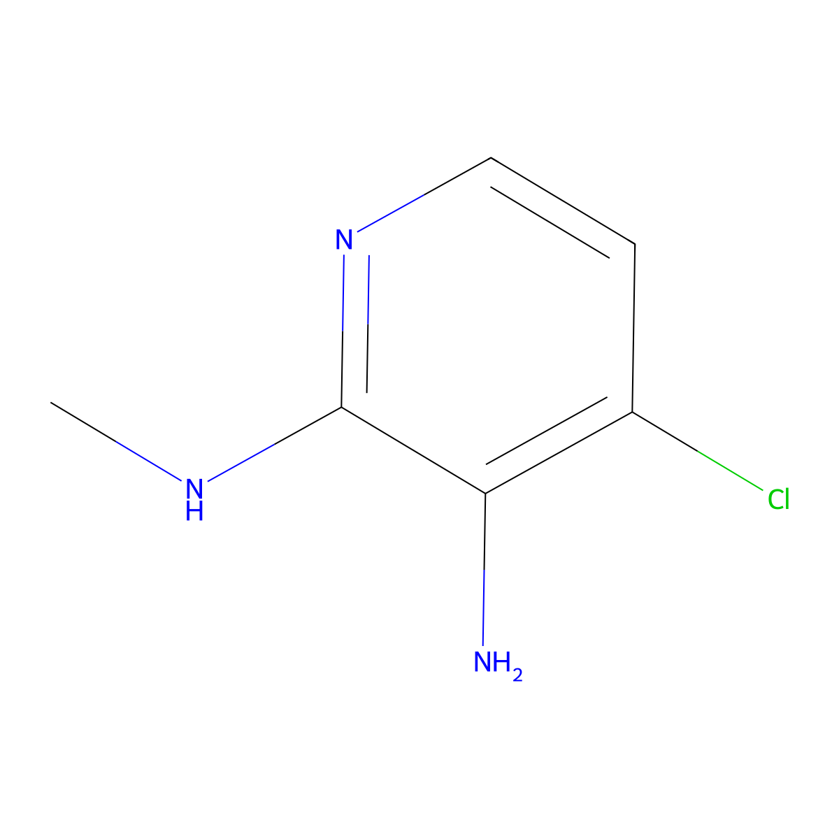 4-Chloro-N2-methylpyridine-2,3-diamine molecular structure, CAS 2386216-68-6