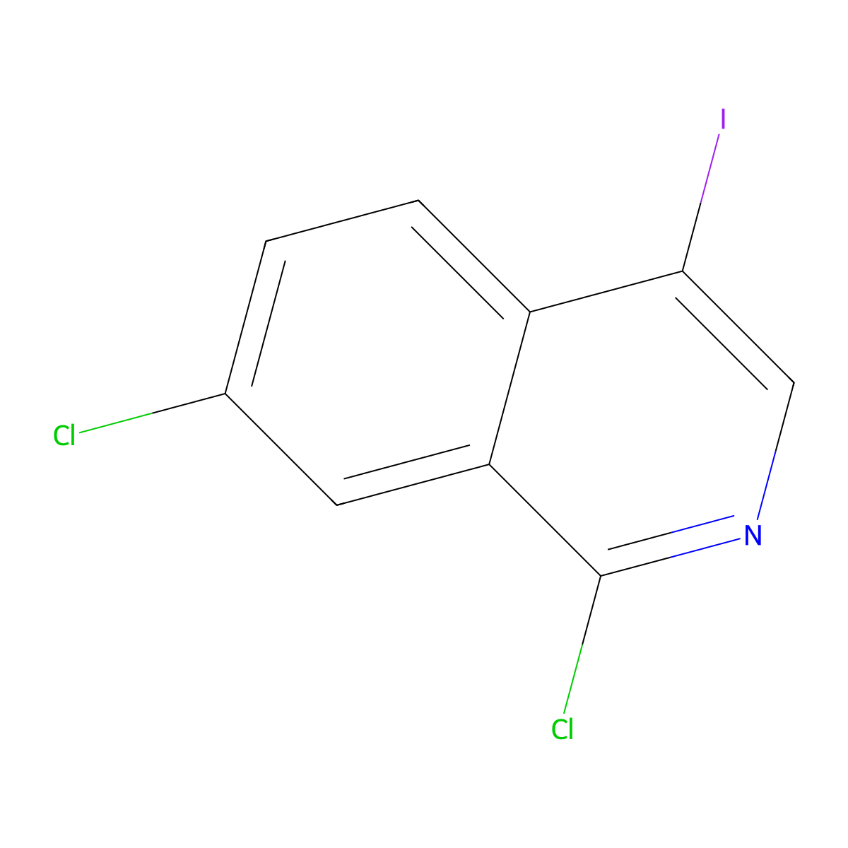 1,7-Dichloro-4-iodoisoquinoline molecular structure, CAS 2386224-19-5
