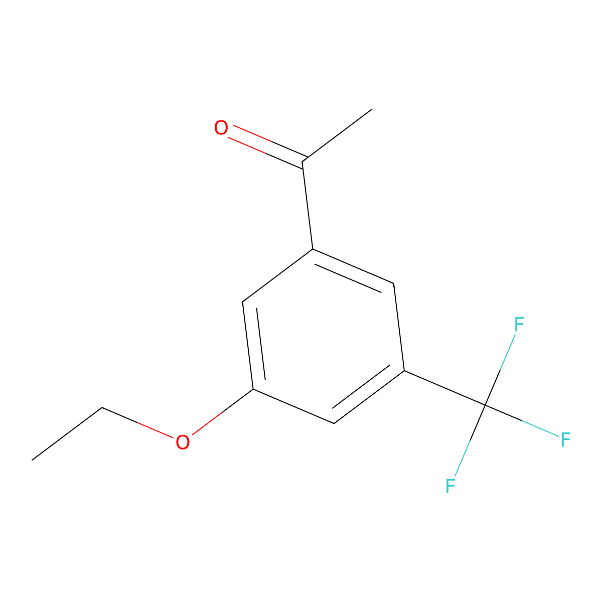1-(3-Ethoxy-5-(trifluoromethyl)phenyl)ethanone molecular structure, CAS 2386231-29-2