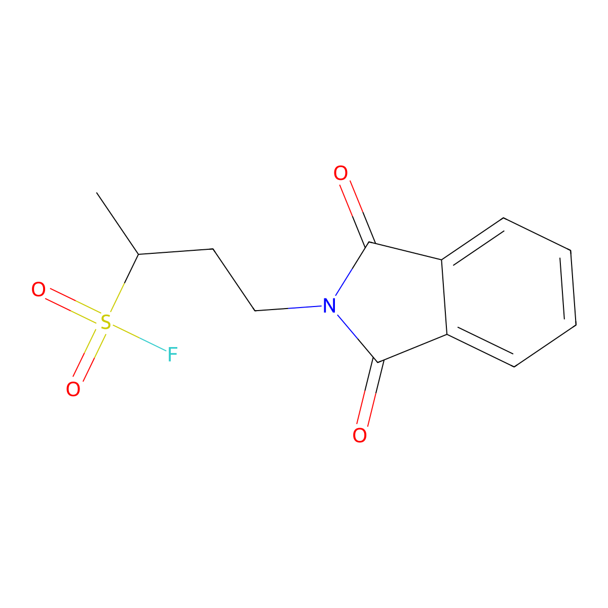 4-(1,3-dioxo-2,3-dihydro-1H-isoindol-2-yl)butane-2-sulfonyl fluoride molecular structure, CAS 2386242-98-2