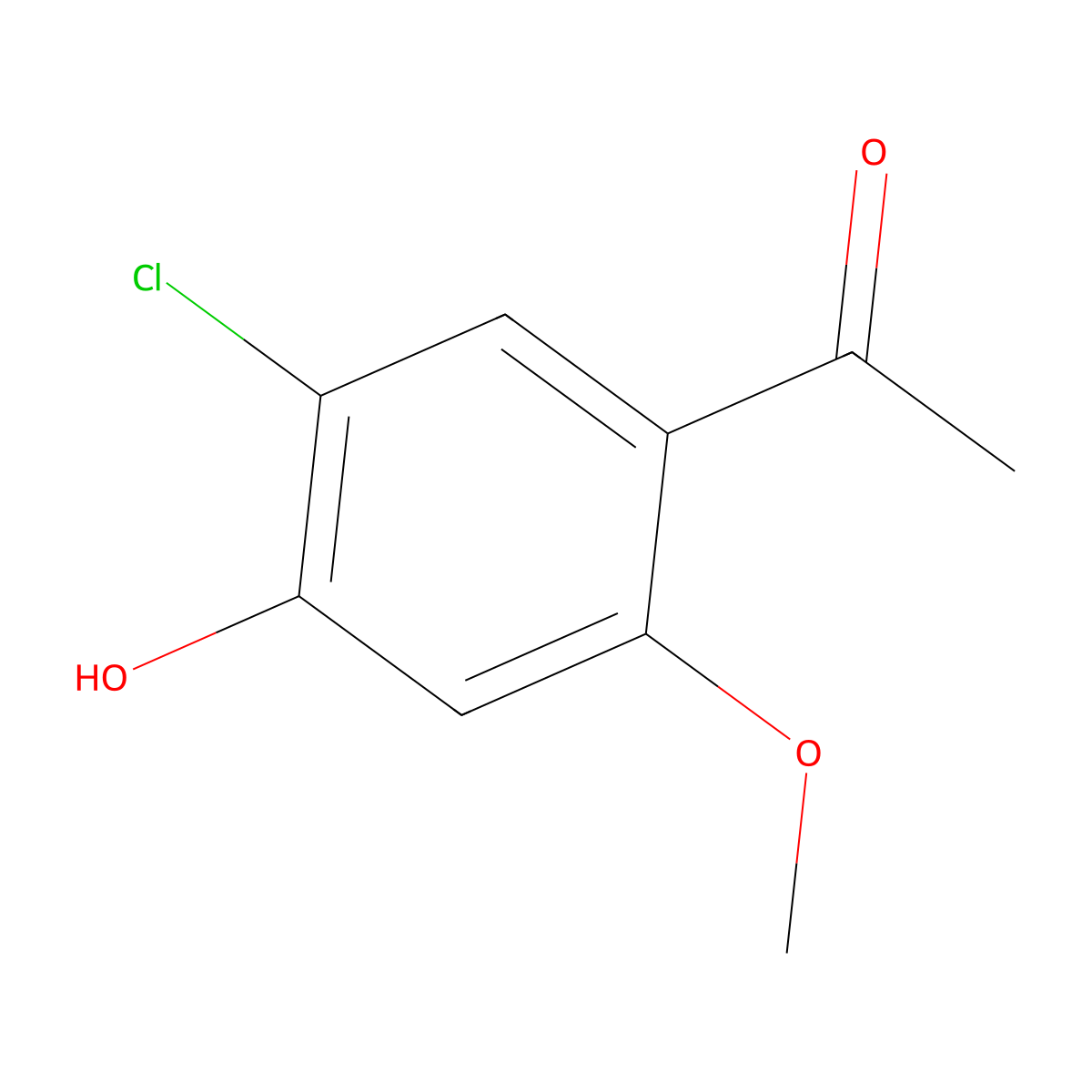 1-(5-Chloro-4-hydroxy-2-methoxyphenyl)ethanone molecular structure, CAS 2386274-94-6
