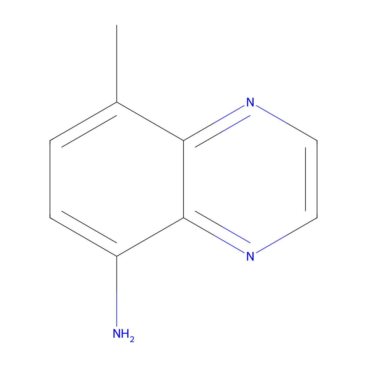 8-Methylquinoxalin-5-amine molecular structure, CAS 2386297-09-0