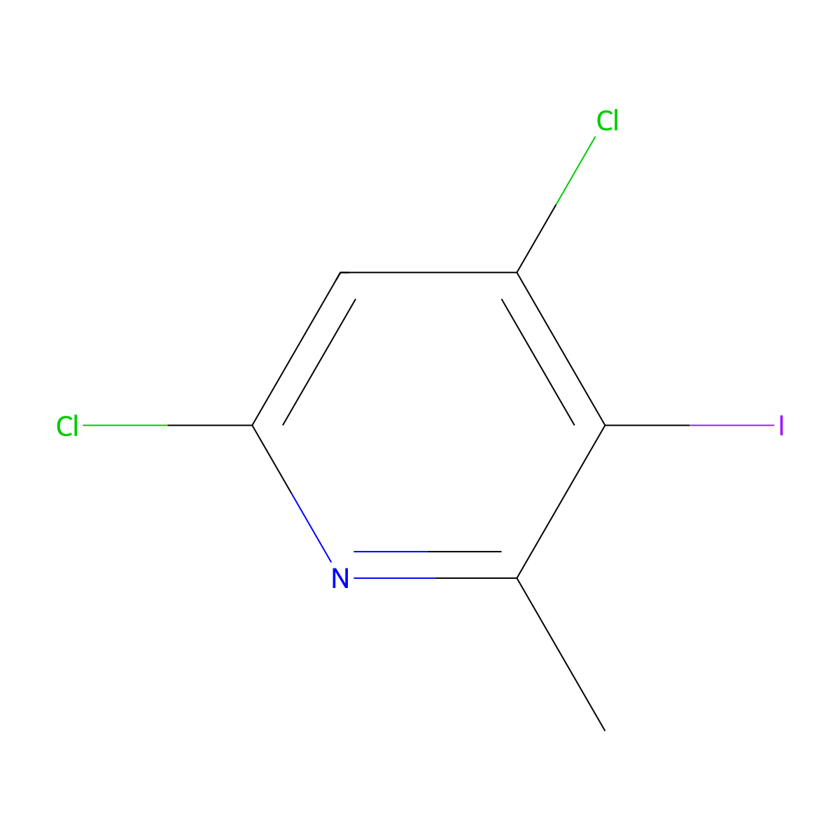4,6-Dichloro-3-iodo-2-methylpyridine molecular structure, CAS 2386321-58-8