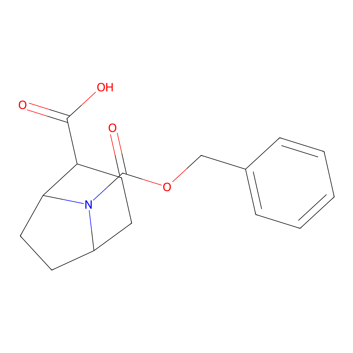 8-Benzyloxycarbonyl-8-azabicyclo[3.2.1]octane-2-carboxylic acid molecular structure, CAS 2386366-89-6