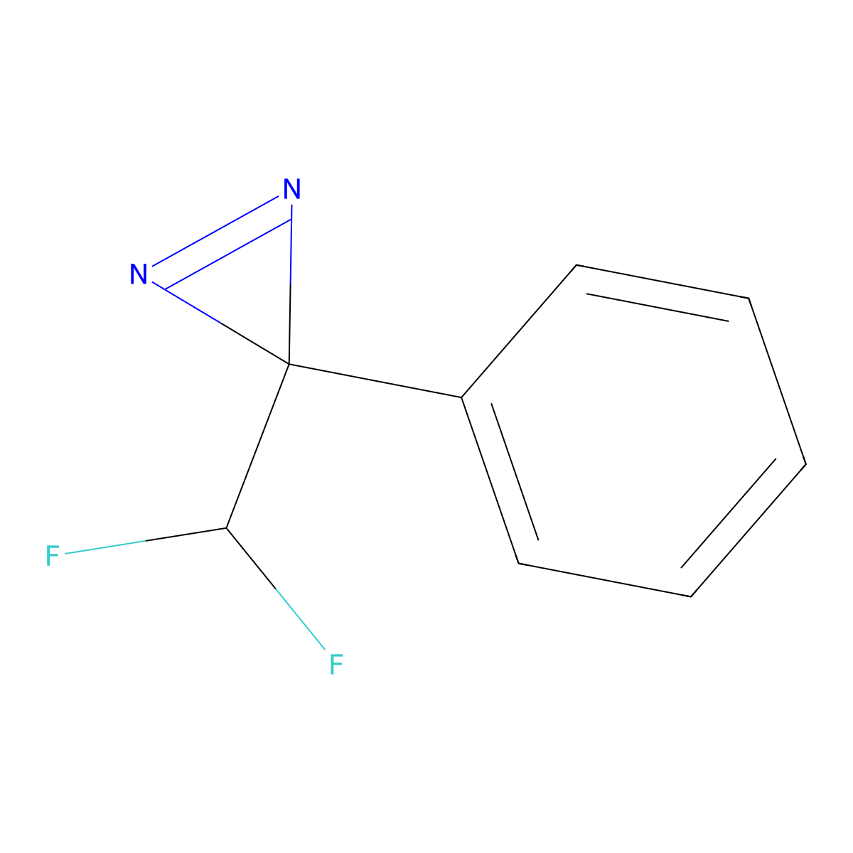 3-(difluoromethyl)-3-phenyl-3H-diazirine molecular structure, CAS 2386432-67-1