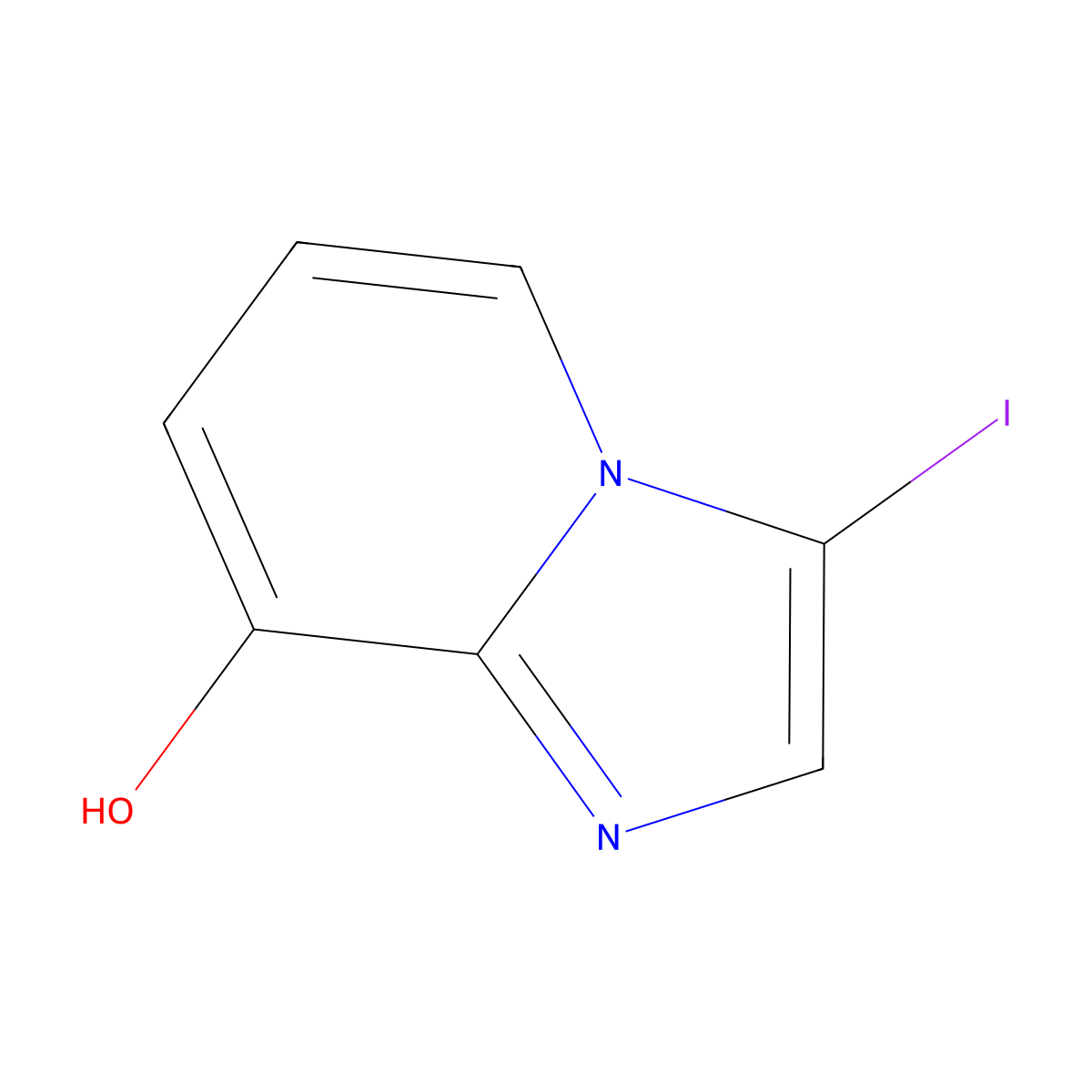 3-Iodoimidazo[1,2-a]pyridin-8-ol molecular structure, CAS 2386441-65-0