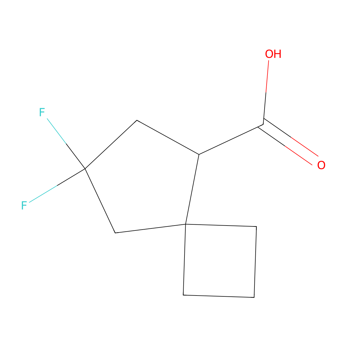 7,7-Difluorospiro[3.4]octane-5-carboxylic acid molecular structure, CAS 2386502-88-9