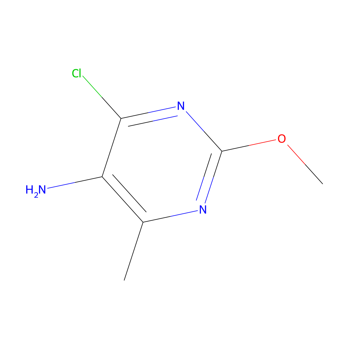 4-Chloro-2-methoxy-6-methylpyrimidin-5-amine molecular structure, CAS 2386511-90-4