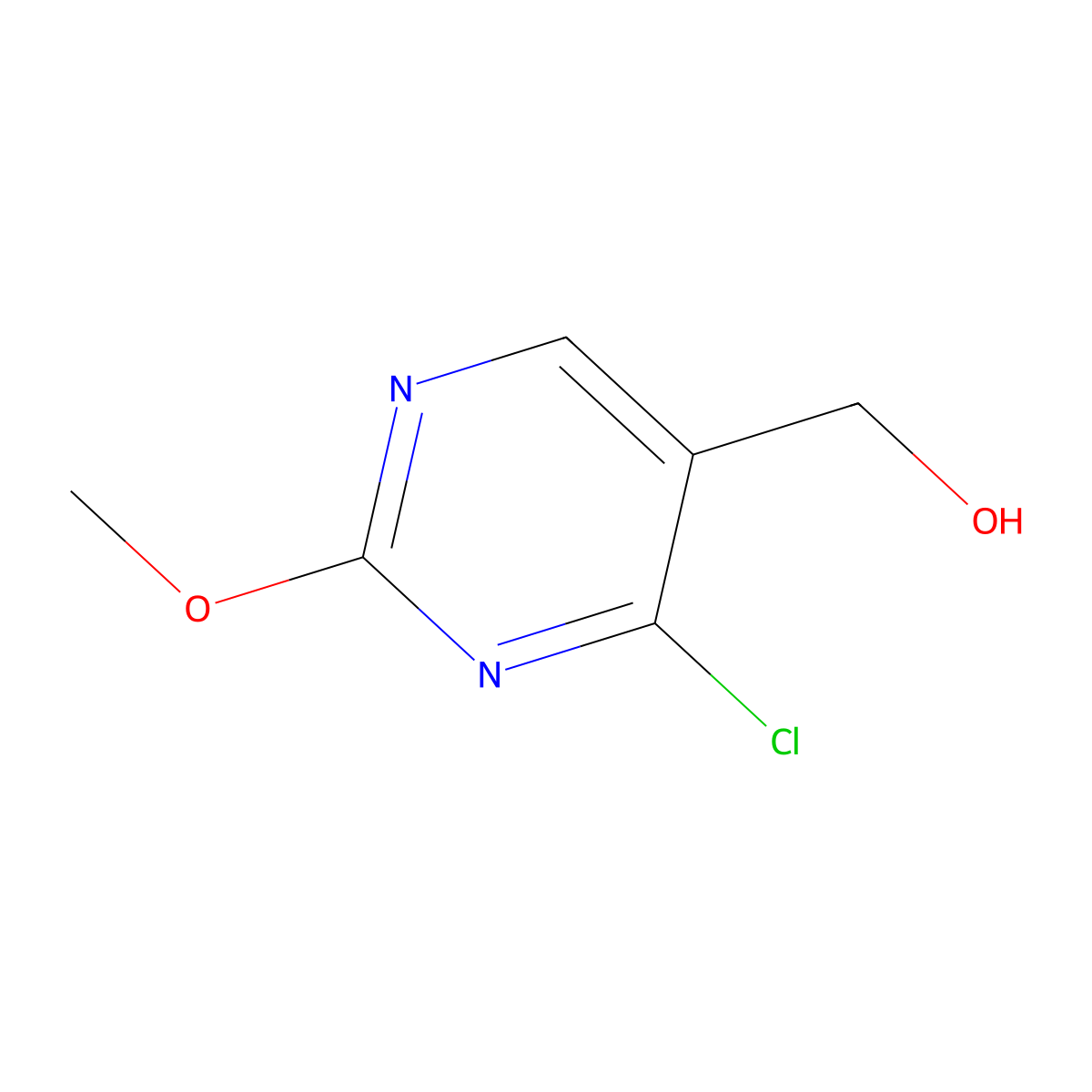 (4-Chloro-2-methoxypyrimidin-5-yl)methanol molecular structure, CAS 2386527-13-3